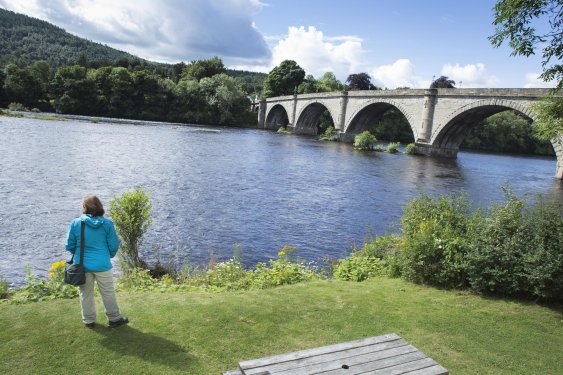 De beroemde brug bij Dunkeld