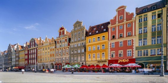 De mooie binnenstad van Wroclaw